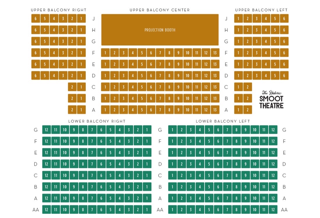 Virginia Theater Seating Chart